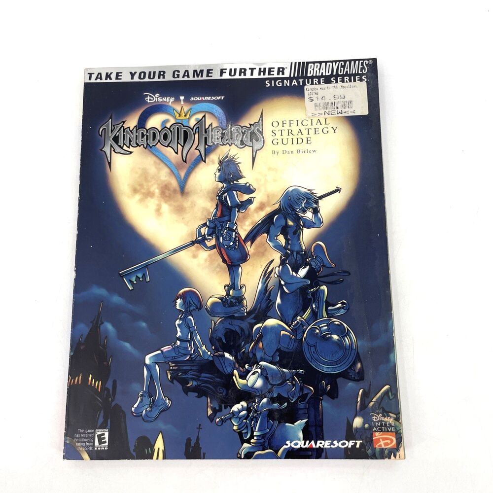 Kingdom Hearts Strategy Guide Signature Series Stickers Poster BradyGames 2002